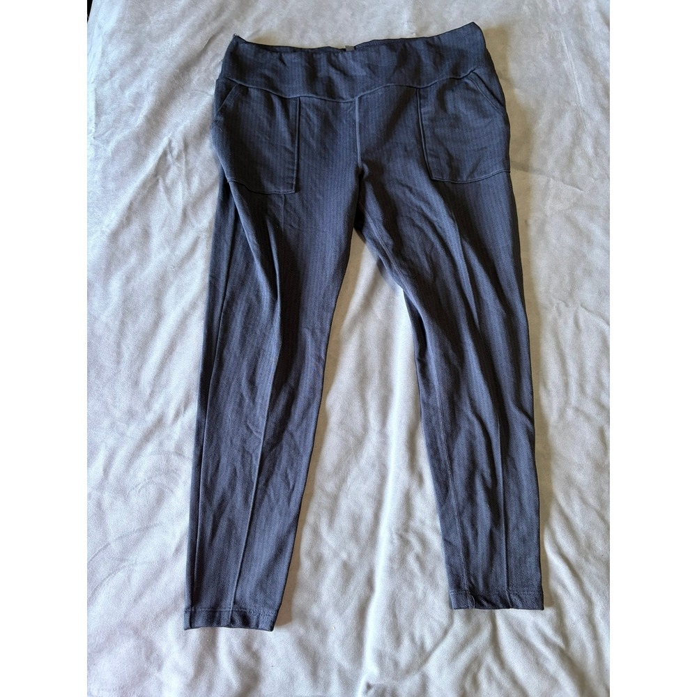 Mondetta Gray Herringbone Pull On Pants XXL Recycled Polyester Spandex 1716695